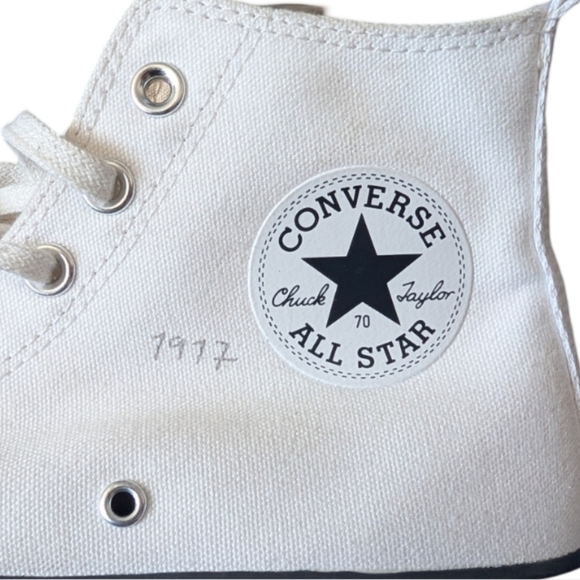 JW Anderson x Converse Run Star Hike Hi White Egret Platform Sneakers Size 8.5 - Picture 16 of 16
